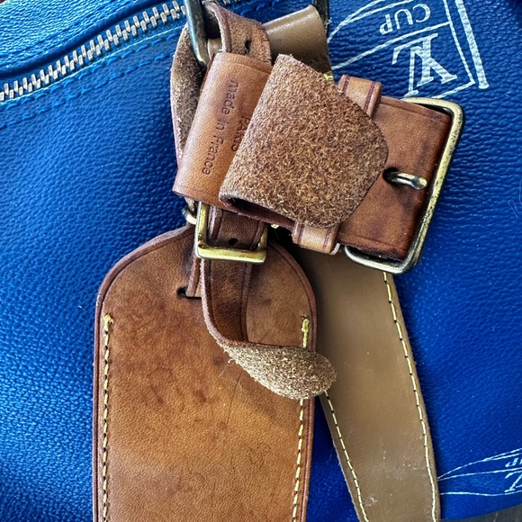 LOUIS VUITTON 45 Vintage Americas Cup Keepall Dust Bag, Lock & Key & Tag EUC - Picture 13 of 17